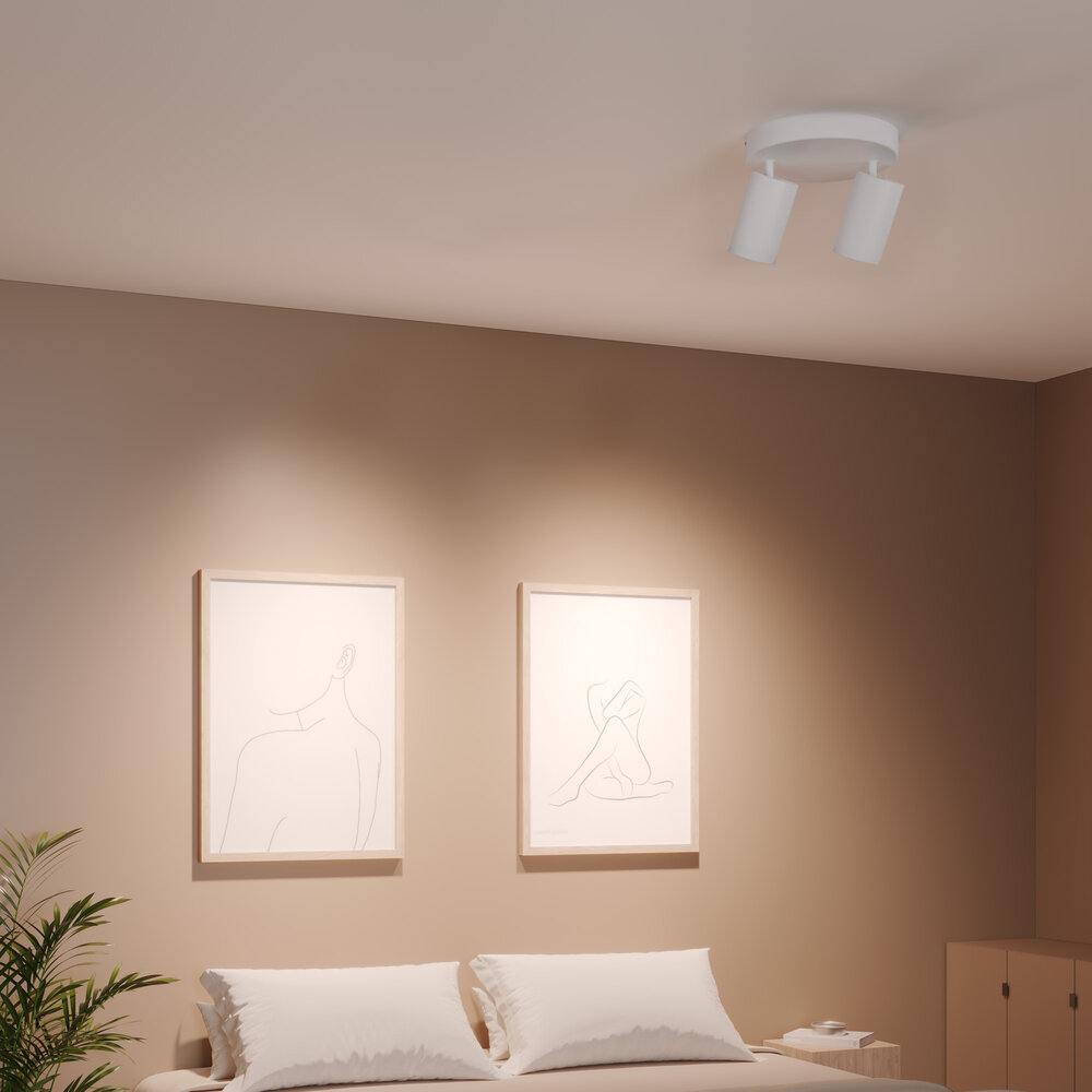Ledvion LED Deckenstrahler Weiß Duo - Neigbar - GU10 Fassung