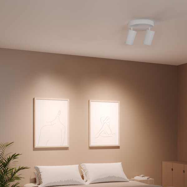 Ledvion LED Deckenstrahler Weiß Duo - Neigbar - GU10 Fassung