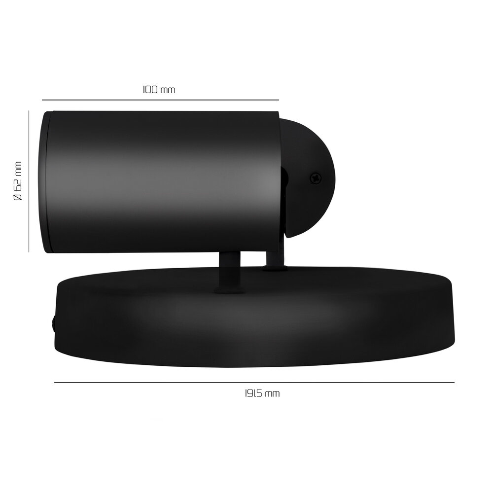 Ledvion LED Deckenstrahler Schwarz Duo - Dimmbar - 3W - 6500K - Neigbar