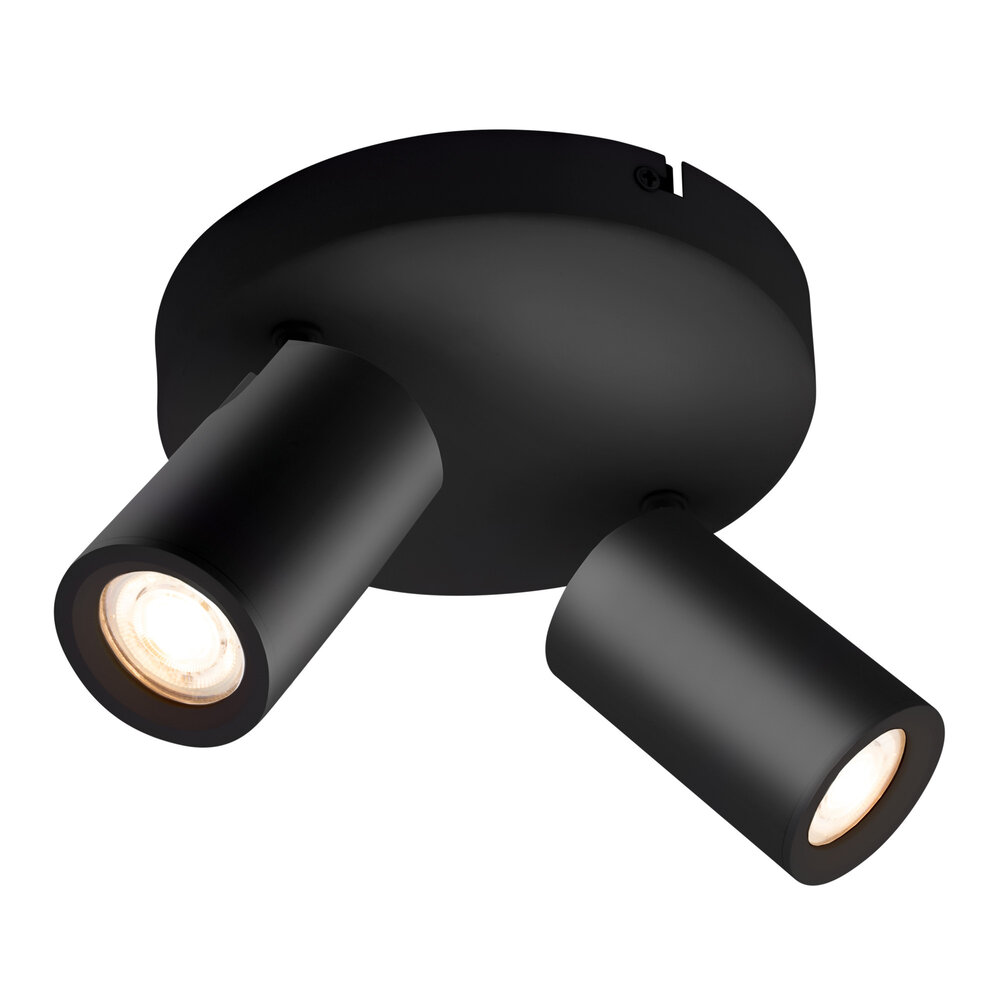 Ledvion LED Deckenstrahler Schwarz Duo - Dimmbar - 4,9W - RGB+CCT - Neigbar