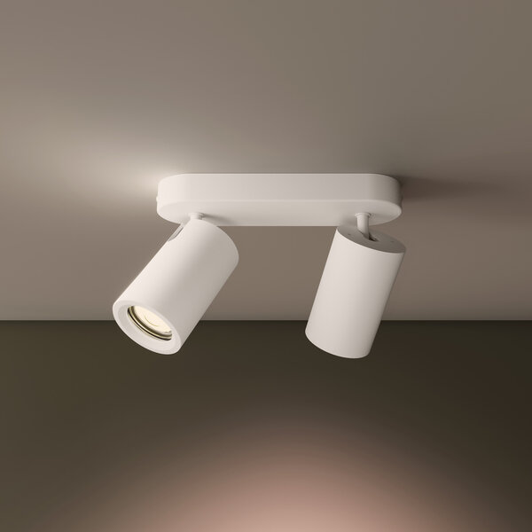 Ledvion LED Deckenstrahler Weiß Duo - Dimmbar - 3W - 2700K - Neigbar