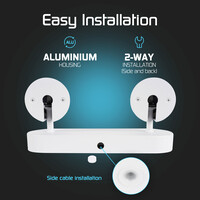 Ledvion LED Deckenstrahler Weiß Duo - Dimmbar - 3W - 4000K - Neigbar