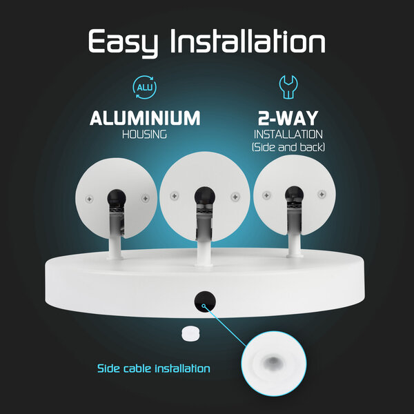 Ledvion LED Deckenstrahler Weiß Trio - Dimmbar - 3W - 4000K - Neigbar