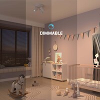 Ledvion LED Deckenstrahler Weiß Trio - Dimmbar - 3W - 4000K - Neigbar