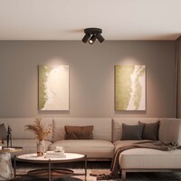 Ledvion LED Deckenstrahler Schwarz Trio - Neigbar - GU10 Fassung