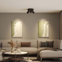 Ledvion LED Deckenstrahler Schwarz Trio - Dimmbar - 3W - 4000K - Neigbar