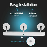 Ledvion LED Deckenstrahler Weiß Trio - Dimmbar - 3W - 4000K - Neigbar
