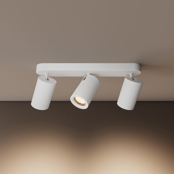 Ledvion LED Deckenstrahler Weiß Trio - Dimmbar - 3W - 4000K - Neigbar