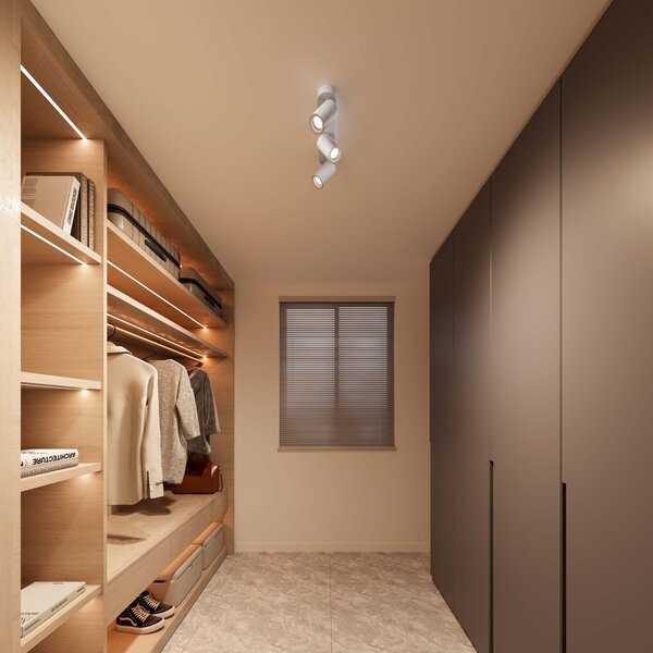 Ledvion LED Deckenstrahler Weiß Trio - Dimmbar - 3W - 4000K - Neigbar