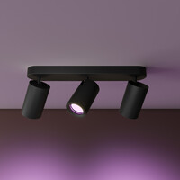 Ledvion LED Deckenstrahler Schwarz Trio - Dimmbar - 4,9W - RGB+CCT - Neigbar