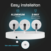 Ledvion LED Deckenstrahler Weiß 4-licht - Dimmbar - 4,9W - RGB+CCT - Neigbar