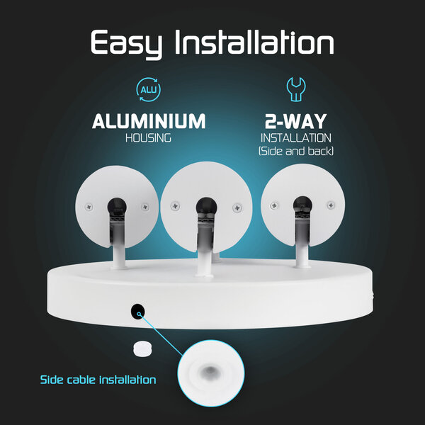 Ledvion LED Deckenstrahler Weiß 4-licht - Dimmbar - 4,9W - RGB+CCT - Neigbar