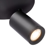 Ledvion LED Deckenstrahler Schwarz 4-licht - Dimmbar - 3W - 4000K - Neigbar