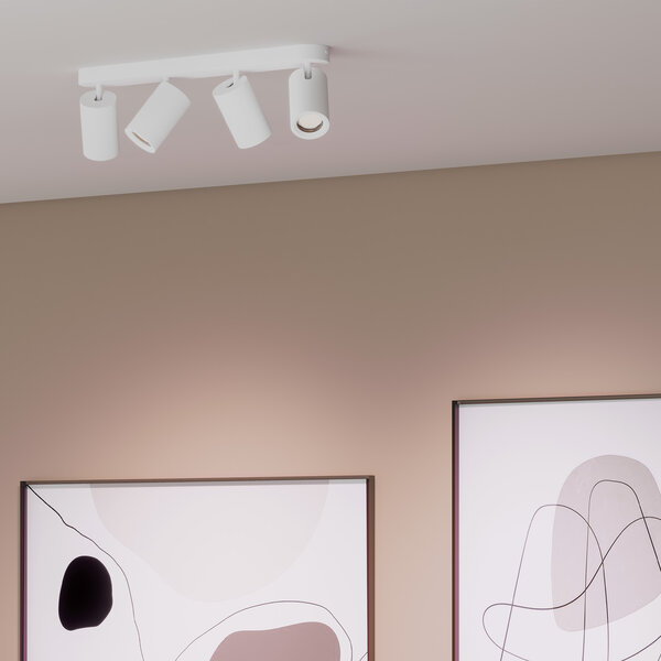 Ledvion LED Deckenstrahler Weiß 4-licht - Neigbar - GU10 Fassung