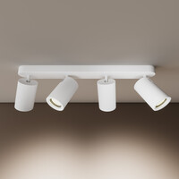 Ledvion LED Deckenstrahler Weiß 4-licht - Dimmbar - 3W - 6500K - Neigbar