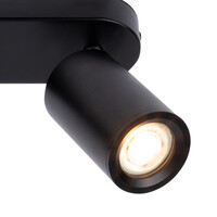 Ledvion LED Deckenstrahler Schwarz 4-licht - Dimmbar - 3W - 2700K - Neigbar