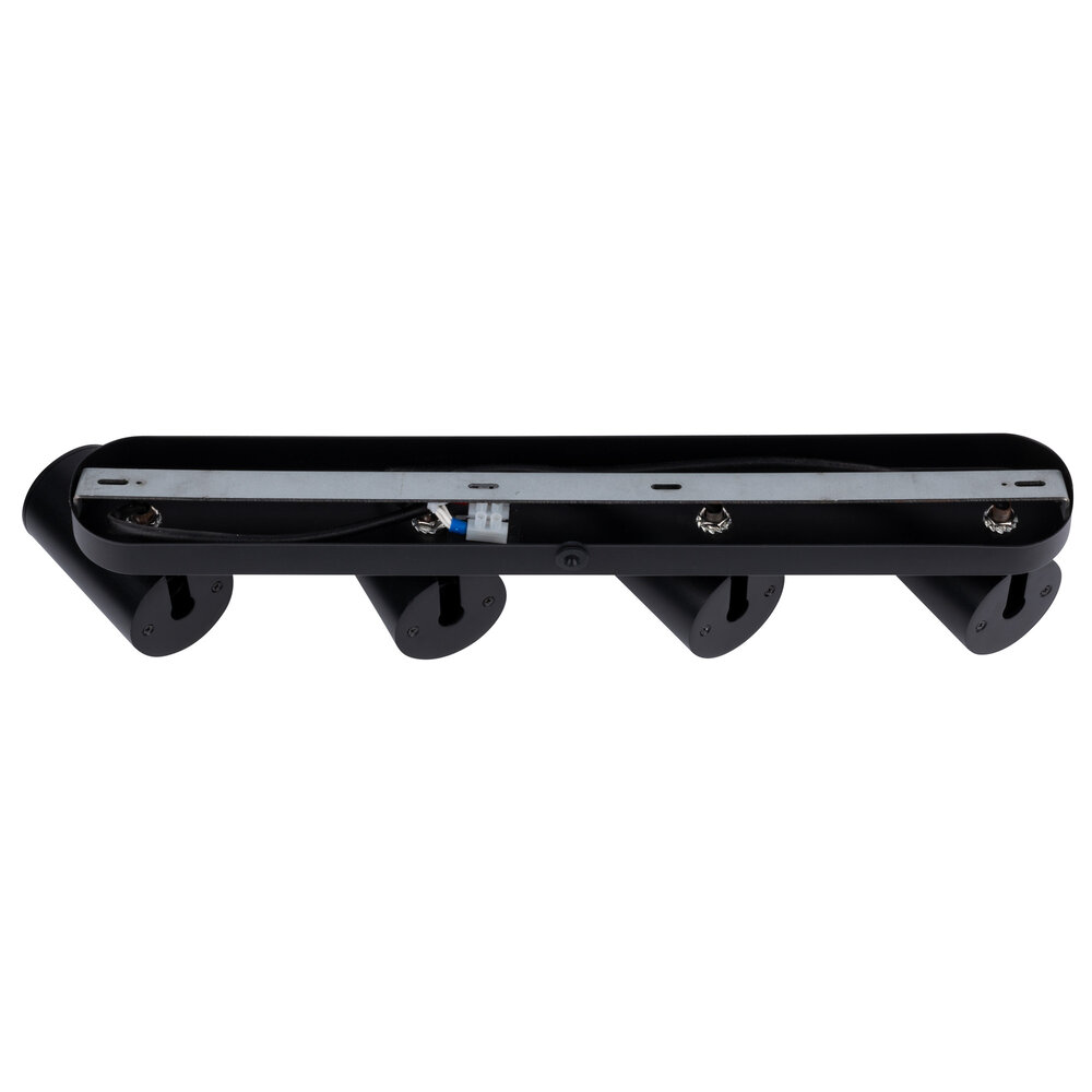 Ledvion LED Deckenstrahler Schwarz 4-licht - Dimmbar - 3W - 2700K - Neigbar