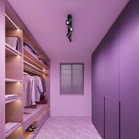 Ledvion LED Deckenstrahler Schwarz 4-licht - Dimmbar - 4,9W - RGB+CCT - Neigbar