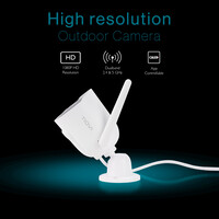 Tiqvi Smart Bullet Außenkamera - WiFi - 1080P - Sicherheitskamera für den Außenbereich