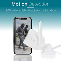 Tiqvi Smart Bullet Außenkamera - WiFi - 1080P - Sicherheitskamera für den Außenbereich