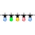 10m Calex Vista Lichterkette + 2 m Anschlusskabel - IP44 - RGB - Inkl. 10 Lampen
