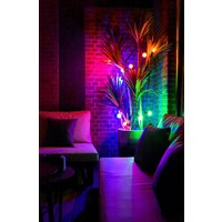 Calex 10m Calex Vista Lichterkette + 2 m Anschlusskabel - IP44 - RGB - Inkl. 10 Lampen