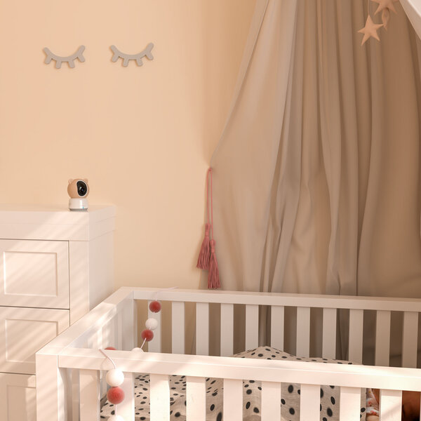 Tiqvi Smart Babyphone mit Kamera mit App und Monitor - WiFi - 1080P