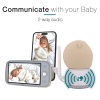 Tiqvi Smart Babyphone mit Kamera mit App und Monitor - WiFi - 1080P
