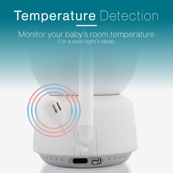 Tiqvi Smart Babyphone mit Kamera mit App und Monitor - WiFi - 1080P