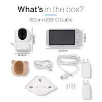 Tiqvi Smart Babyphone mit Kamera mit App und Monitor - WiFi - 1080P