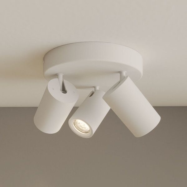 Ledvion LED Deckenstrahler Weiß Trio - Dimmbar - 3W - 4000K - Neigbar