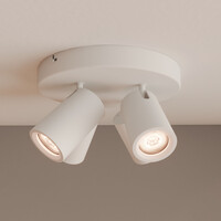 Ledvion LED Deckenstrahler Weiß 4-licht - Dimmbar - 3W - 2700K - Neigbar