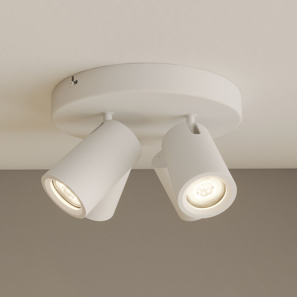 Ledvion LED Deckenstrahler Weiß 4-licht - Dimmbar - 3W - 4000K - Neigbar