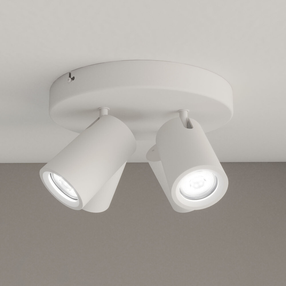 Ledvion LED Deckenstrahler Weiß 4-licht - Dimmbar - 3W - 6500K - Neigbar