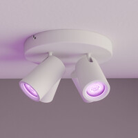 Ledvion LED Deckenstrahler Weiß 4-licht - Dimmbar - 4,9W - RGB+CCT - Neigbar