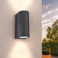Ledvion Dimmbare LED Wandleuchte - Beidseitig - 3W - 2700K - Anthrazit