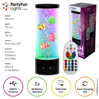 PartyFunLights Farbwechselnde Fischlampe - USB