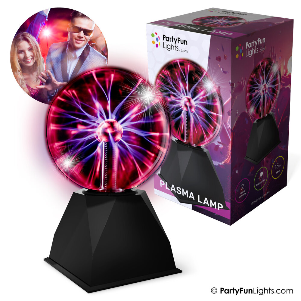 PartyFunLights Plasmakugel-Lampe - 12V-Adapter