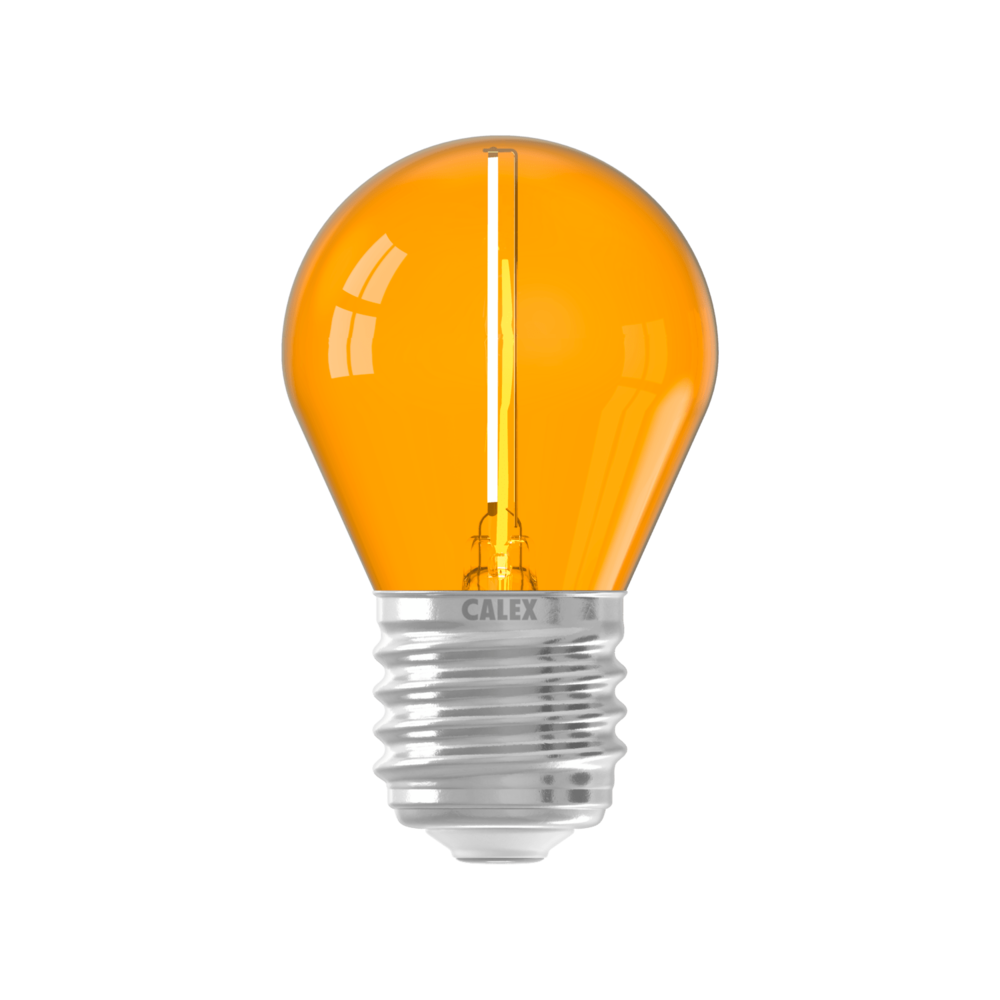 Calex Farbige LED-Kugellampe - Orange - E27 - 1W - 240V