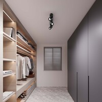 Ledvion LED Deckenstrahler Schwarz Trio - Dimmbar - 3W - 6500K - Neigbar