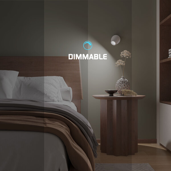Ledvion LED Deckenstrahler Weiß - Dimmbar - 3W - 6500K - Neigbar