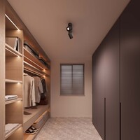 Ledvion LED Deckenstrahler Schwarz Duo - Dimmbar - 3W - 2700K - Neigbar