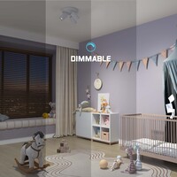 Ledvion LED Deckenstrahler Weiß Trio - Dimmbar - 3W - 6500K - Neigbar