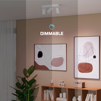 Ledvion LED Deckenstrahler Weiß Trio - Dimmbar - 3W - 2700K - Neigbar