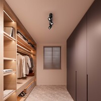 Ledvion LED Deckenstrahler Schwarz Trio - Dimmbar - 3W - 2700K - Neigbar