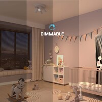 Ledvion LED Deckenstrahler Weiß 4-licht - Dimmbar - 3W - 2700K - Neigbar