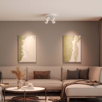 Ledvion LED Deckenstrahler Weiß 4-licht - Dimmbar - 3W - 2700K - Neigbar