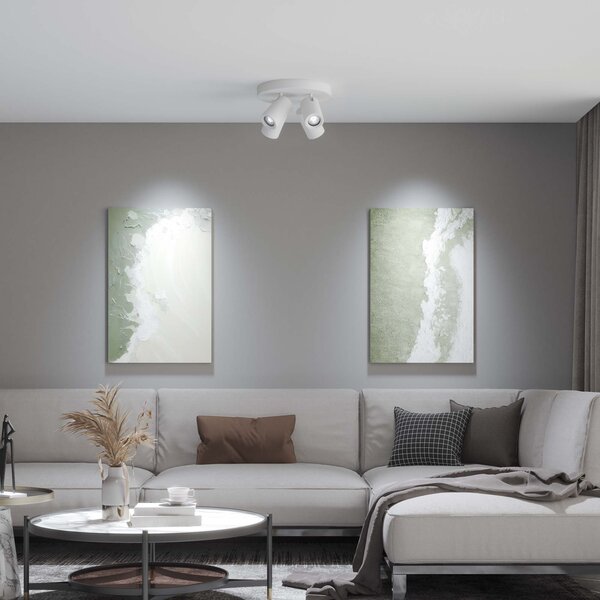 Ledvion LED Deckenstrahler Weiß 4-licht - Dimmbar - 3W - 6500K - Neigbar