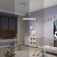 Ledvion LED Deckenstrahler Weiß 4-licht - Dimmbar - 3W - 6500K - Neigbar