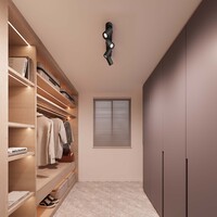 Ledvion LED Deckenstrahler Schwarz 4-licht - Dimmbar - 3W - 2700K - Neigbar